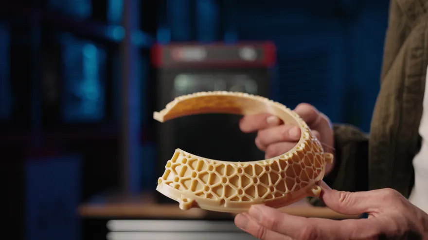 Prototipo funzionale con struttura lattice alleggerita stampato in 3D da EptaPrint a Brescia, consegnato in 48 ore